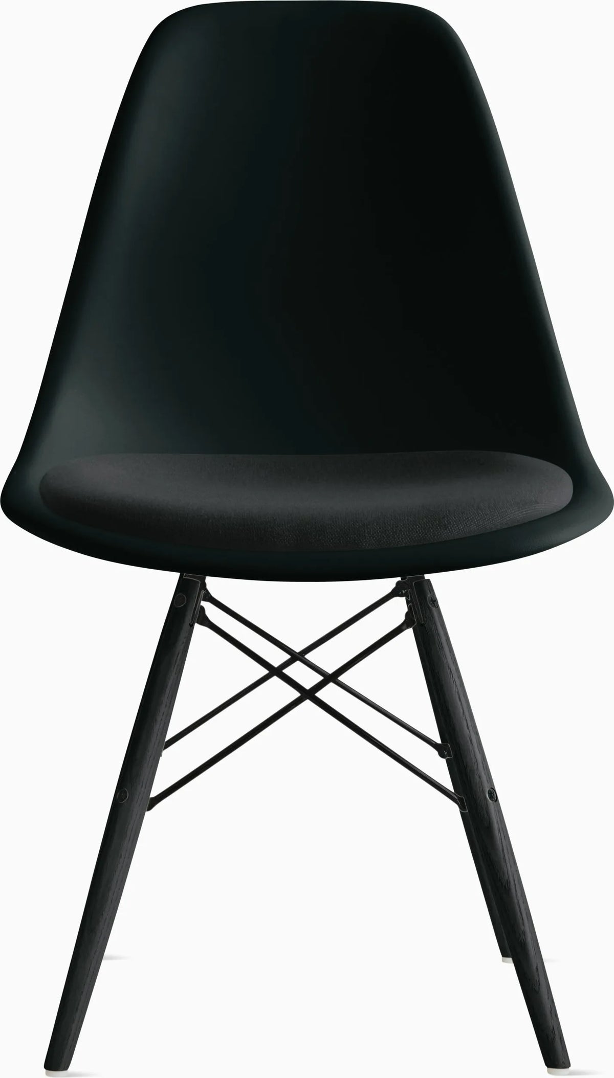 Eames Molded Plastic Side Chair with Seat Pad