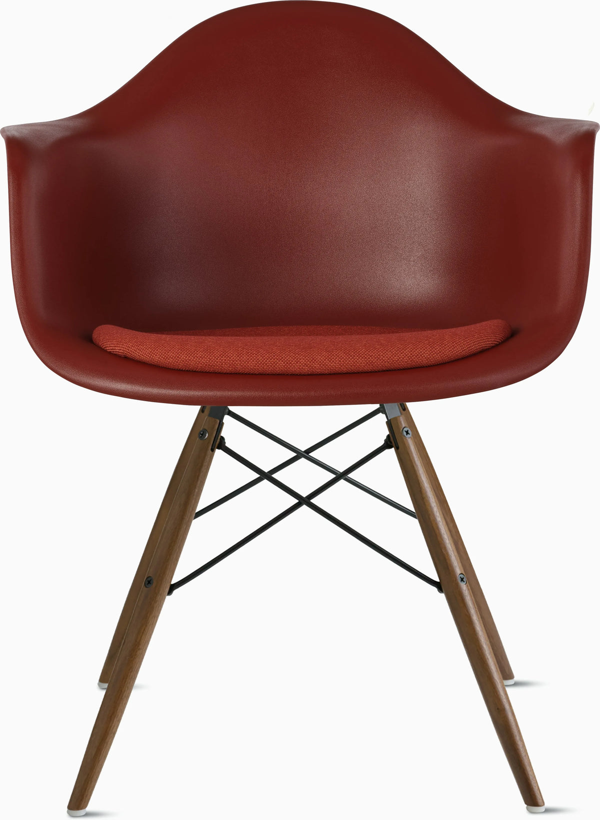Eames Molded Plastic Armchair with Seat Pad