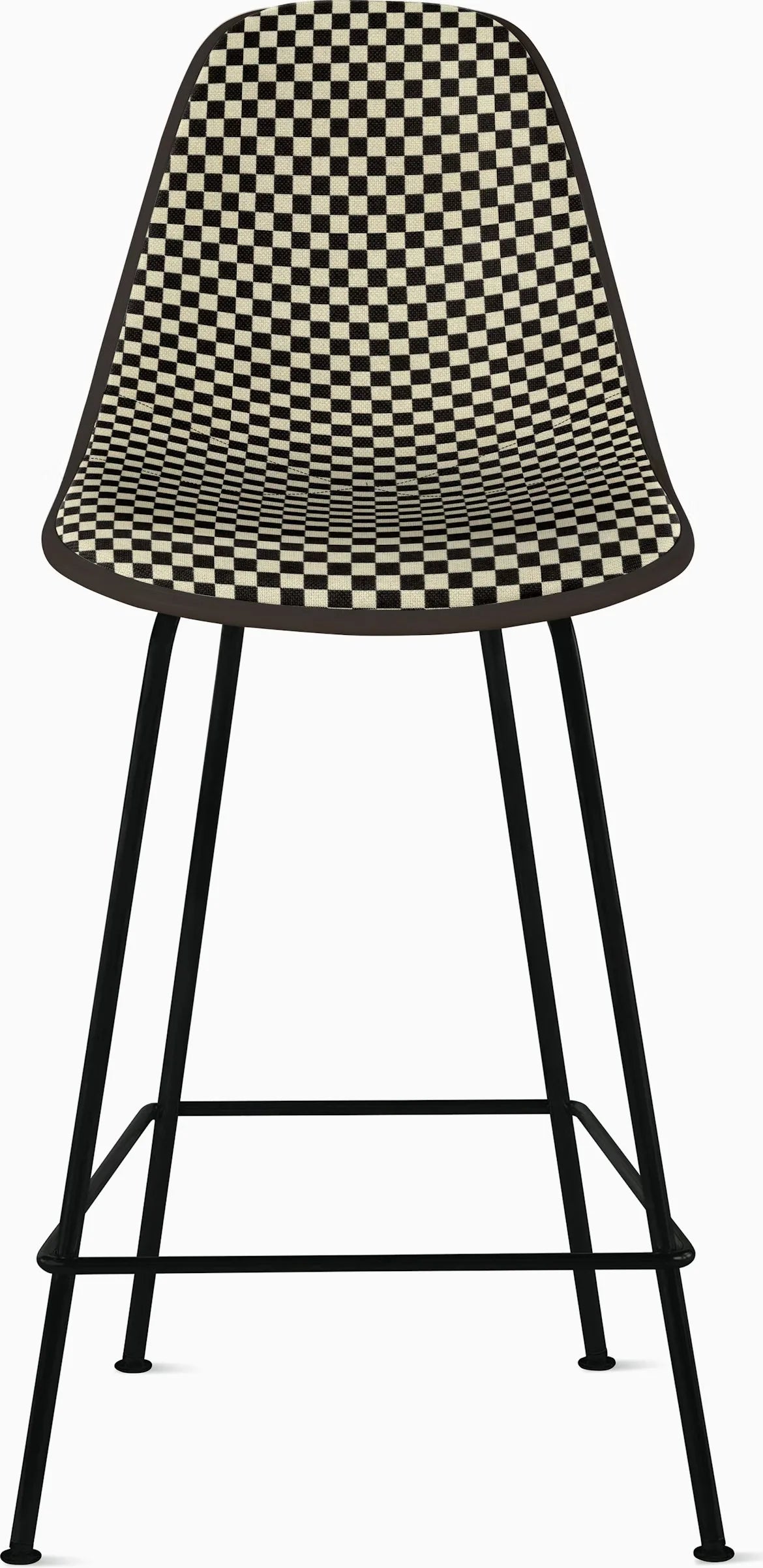 Eames Upholstered Molded Plastic Stool