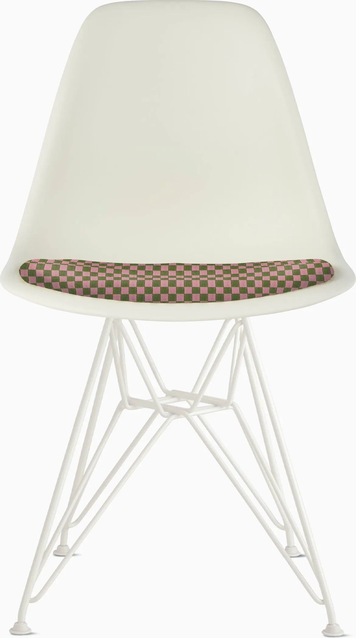 Eames Molded Plastic Side Chair with Seat Pad