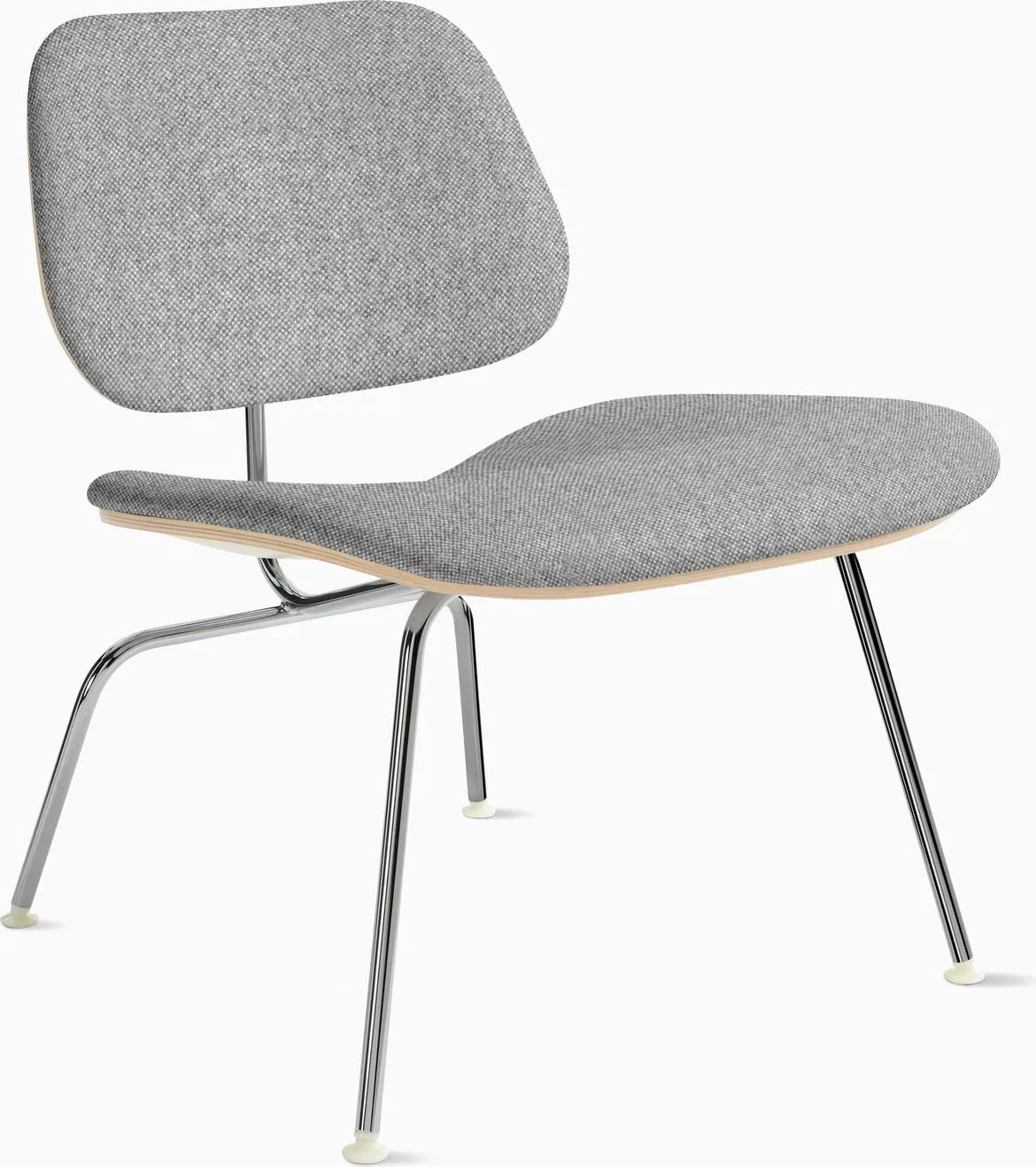 Eames Molded Plywood Lounge Chair Metal Base (LCM), Upholstered