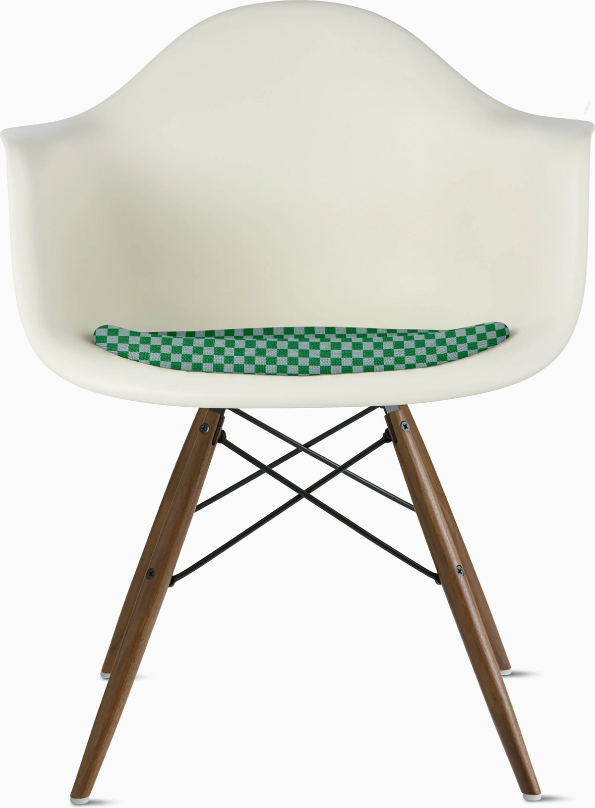 Eames Molded Plastic Armchair with Seat Pad