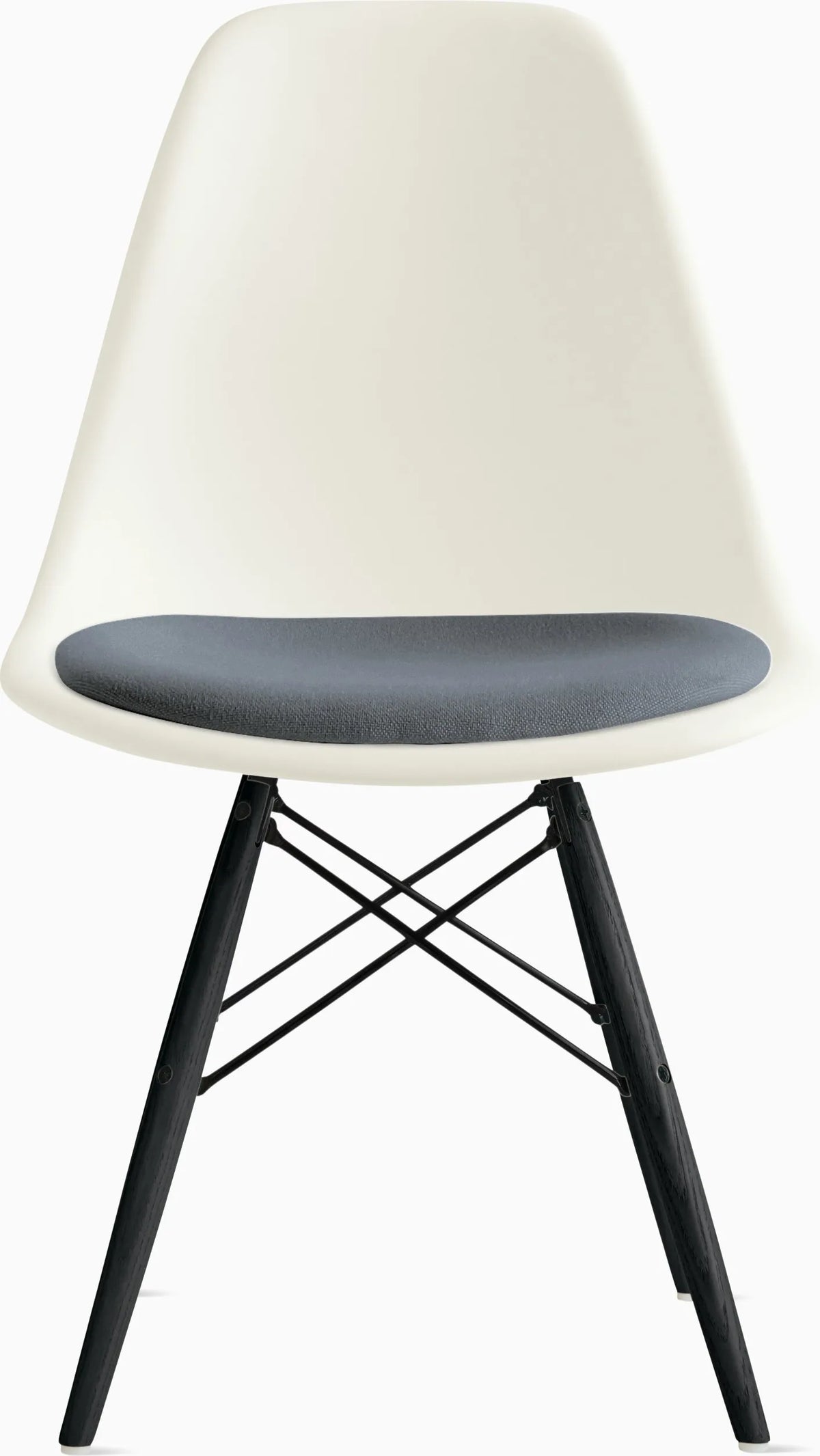 Eames Molded Plastic Side Chair with Seat Pad