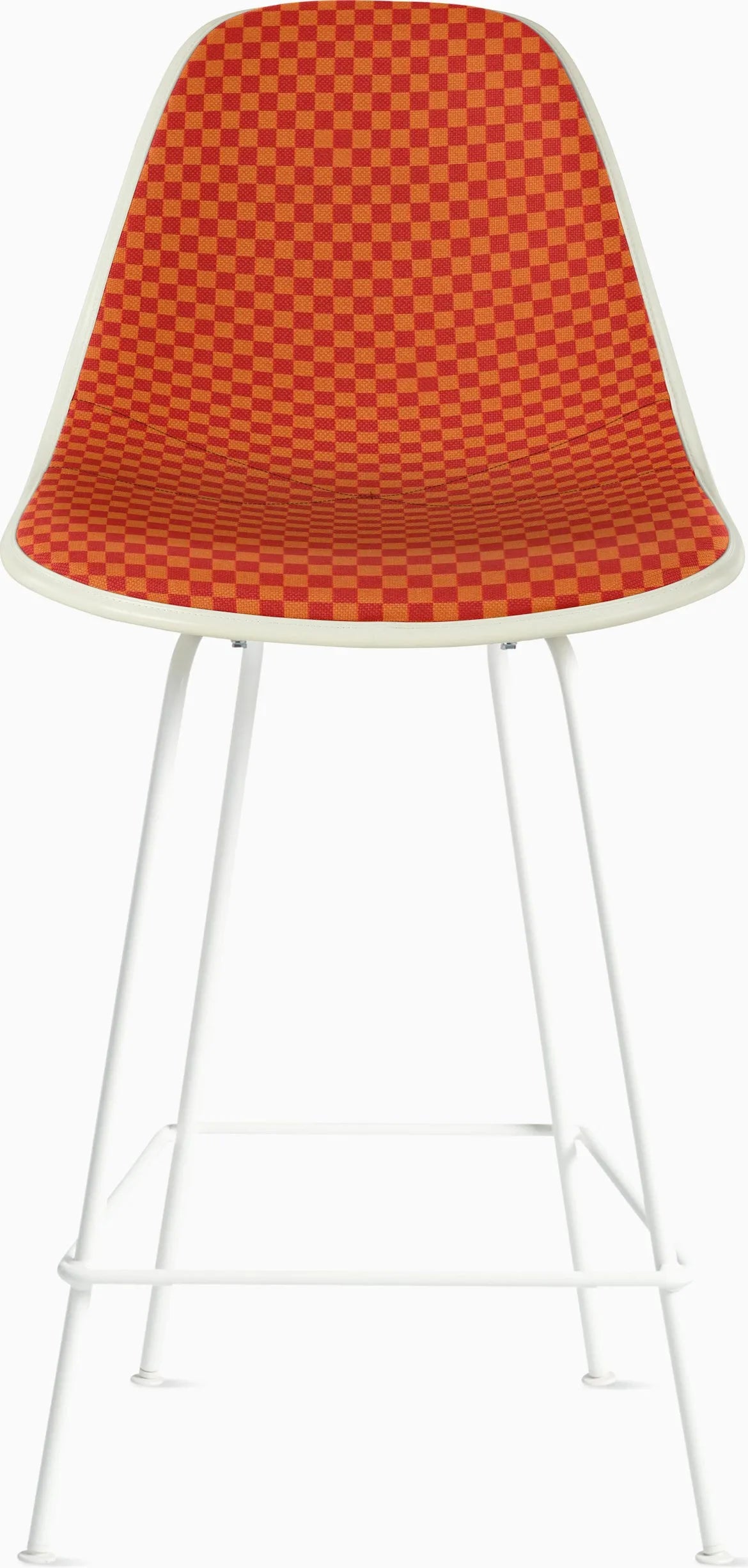Eames Upholstered Molded Fiberglass Stool