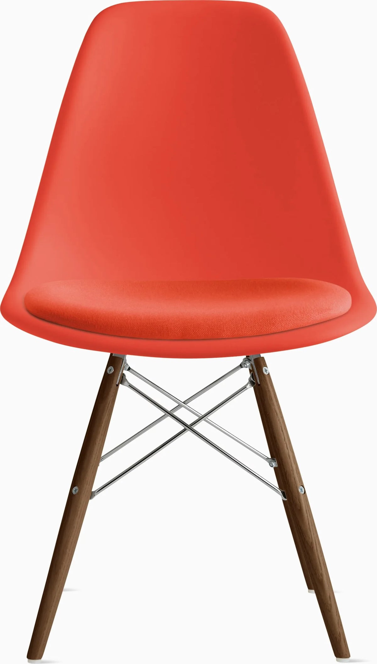 Eames Molded Plastic Side Chair with Seat Pad
