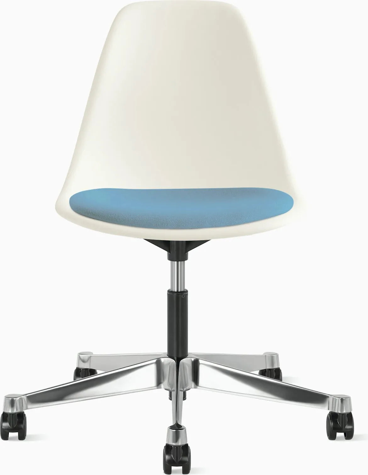 Eames Molded Plastic Task Side Chair with Seatpad