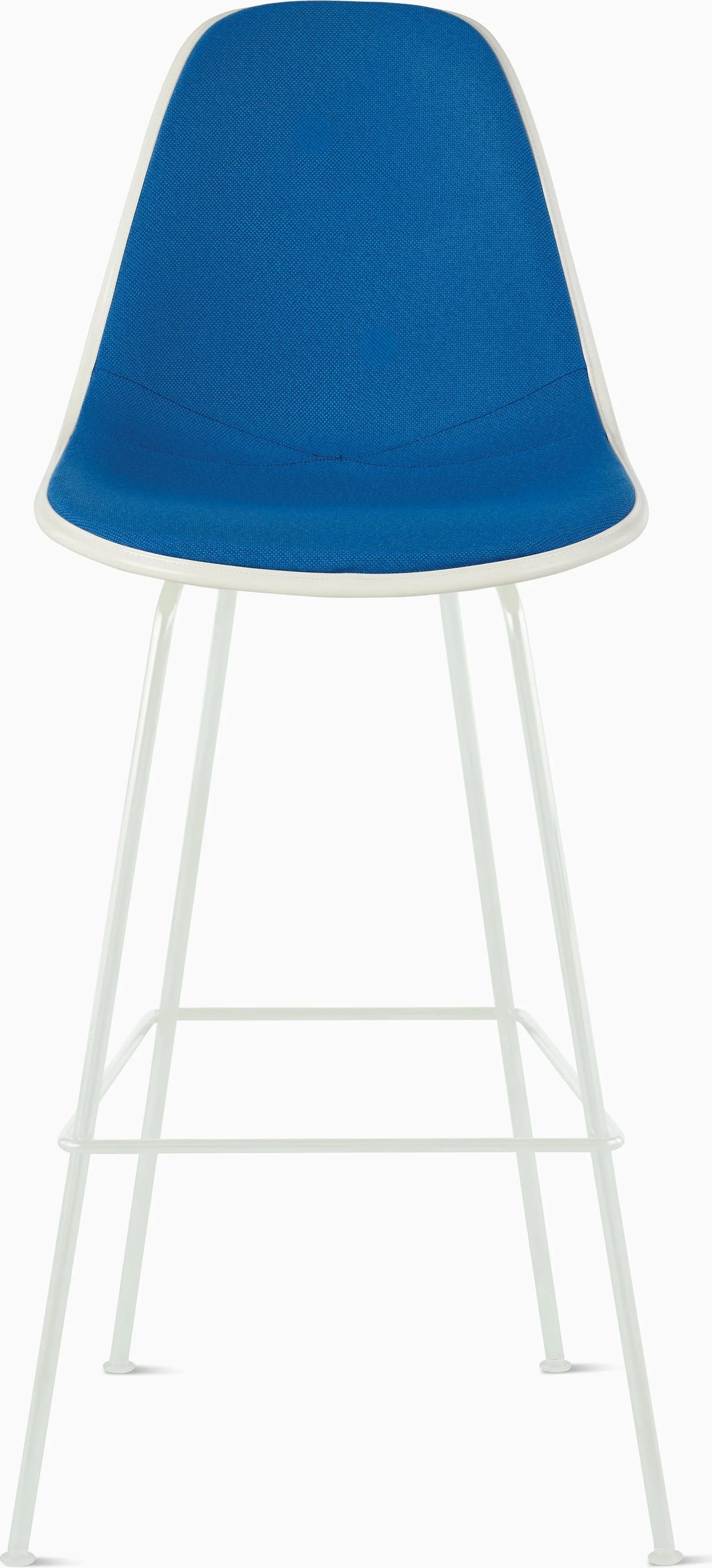 Eames Upholstered Molded Plastic Stool