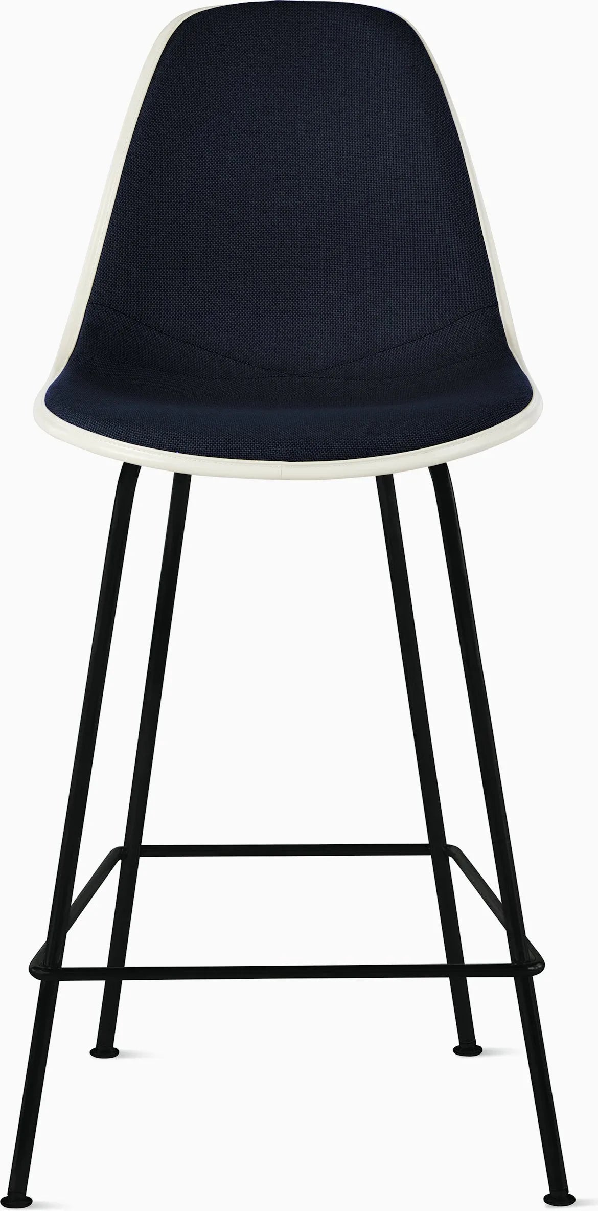 Eames Upholstered Molded Plastic Stool