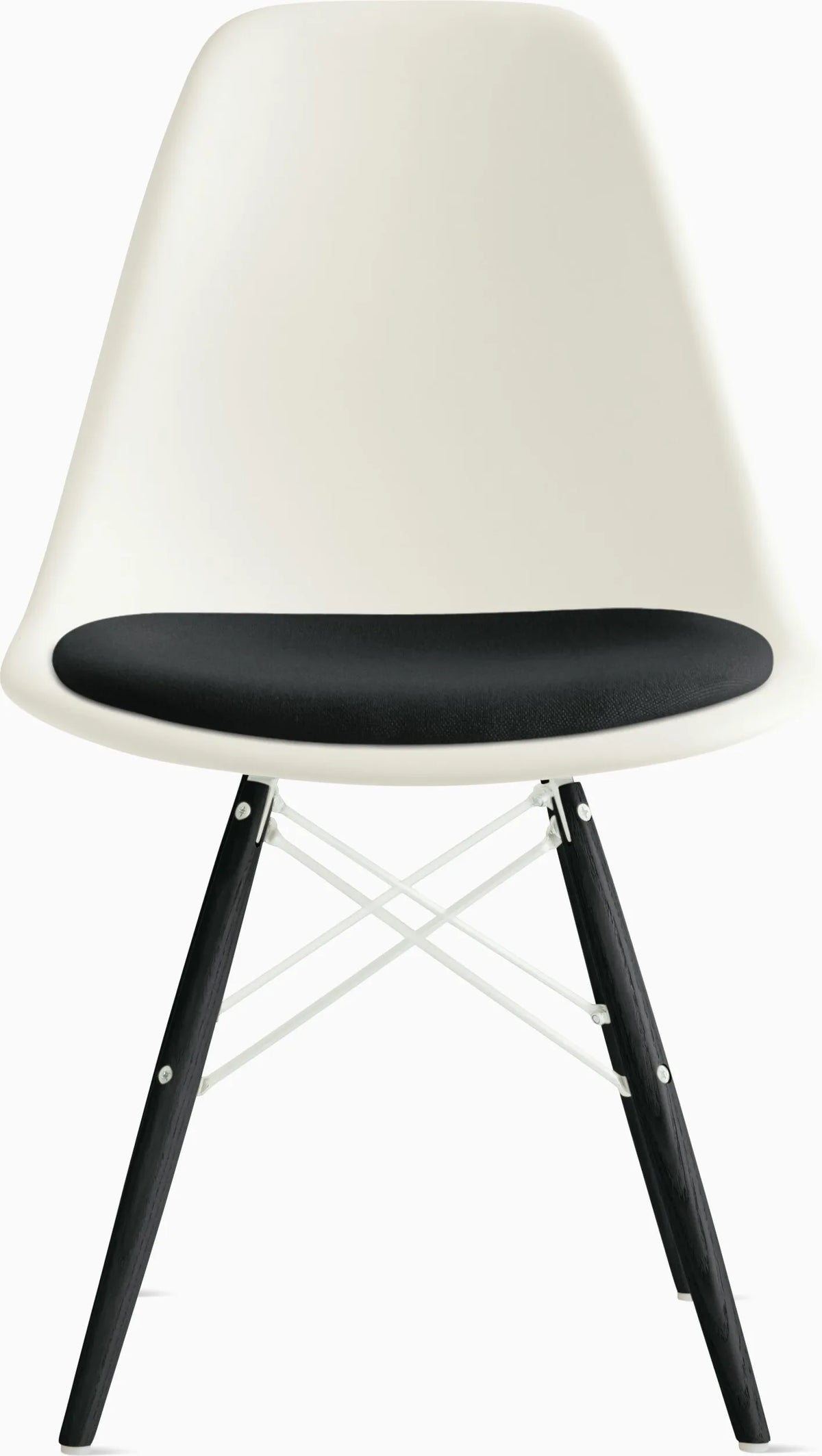 Eames Molded Plastic Side Chair with Seat Pad