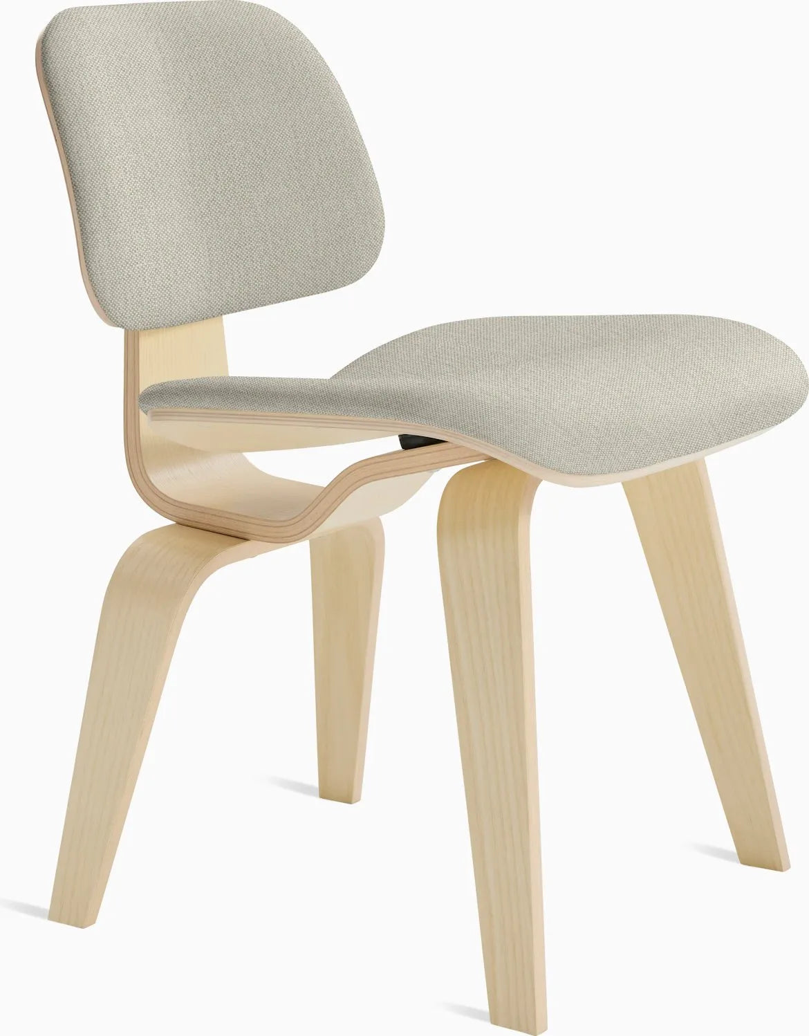 Eames Molded Plywood Dining Chair Wood Base (DCW), Upholstered