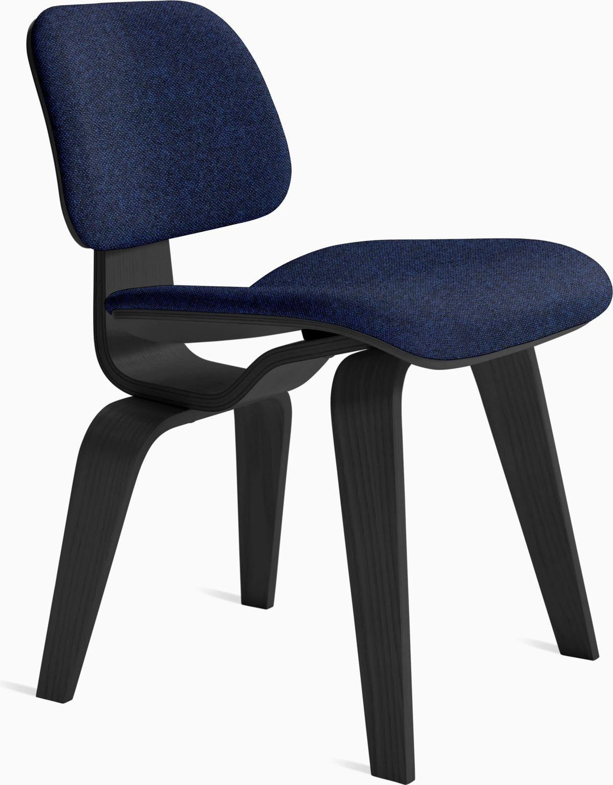 Eames Molded Plywood Dining Chair Wood Base (DCW), Upholstered