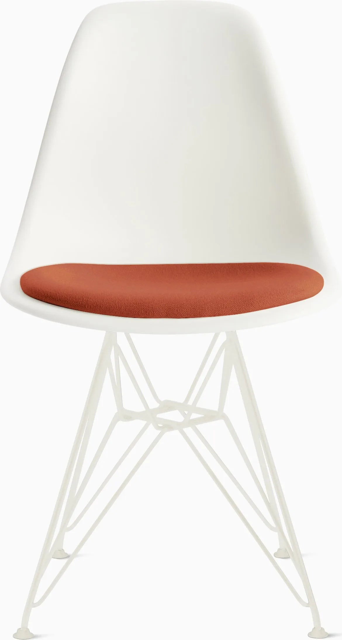 Eames Molded Plastic Side Chair with Seat Pad