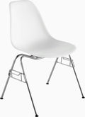 Eames Molded Plastic Side Chair, Stacking Base