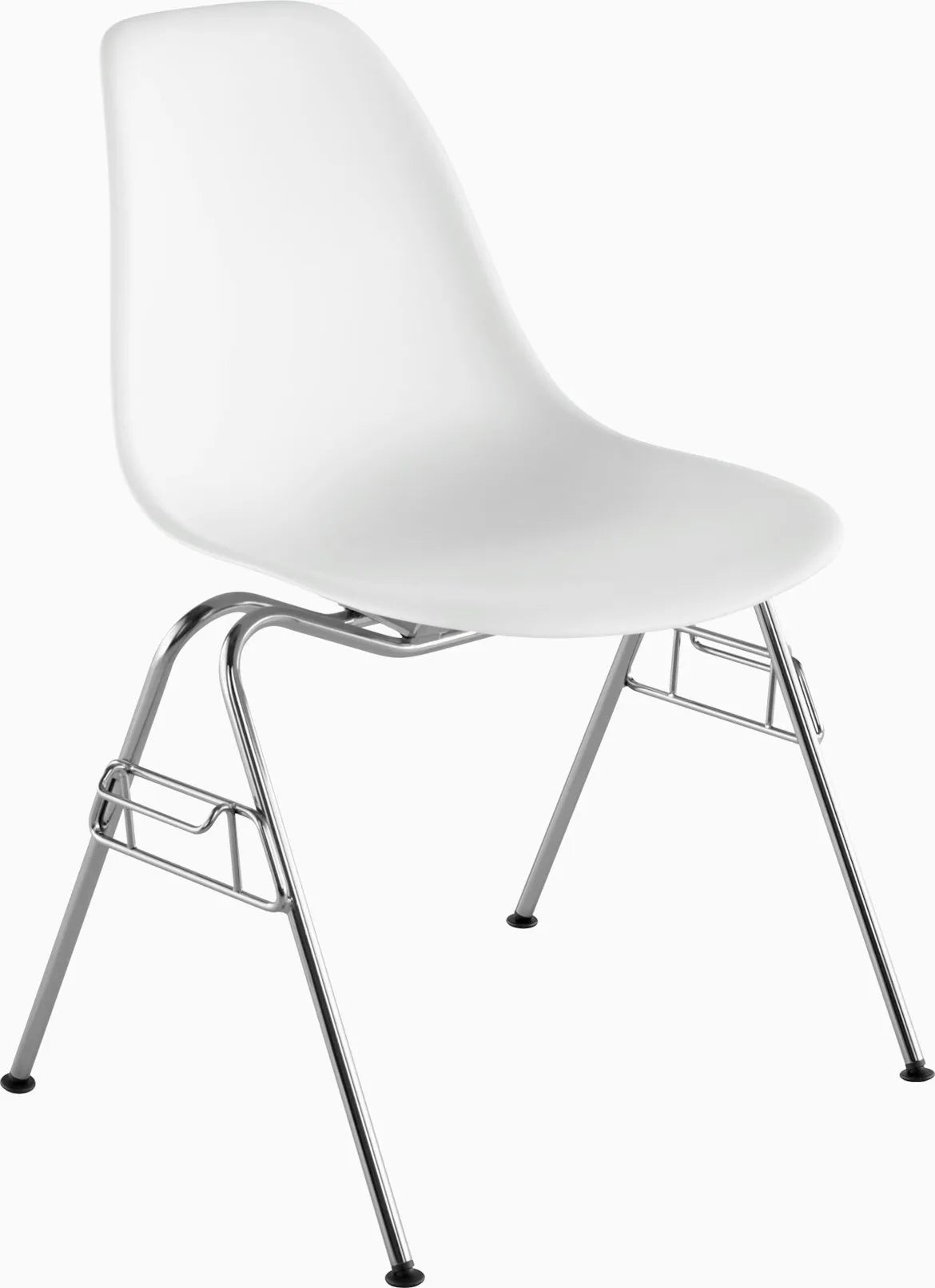 Eames Molded Plastic Side Chair, Stacking Base