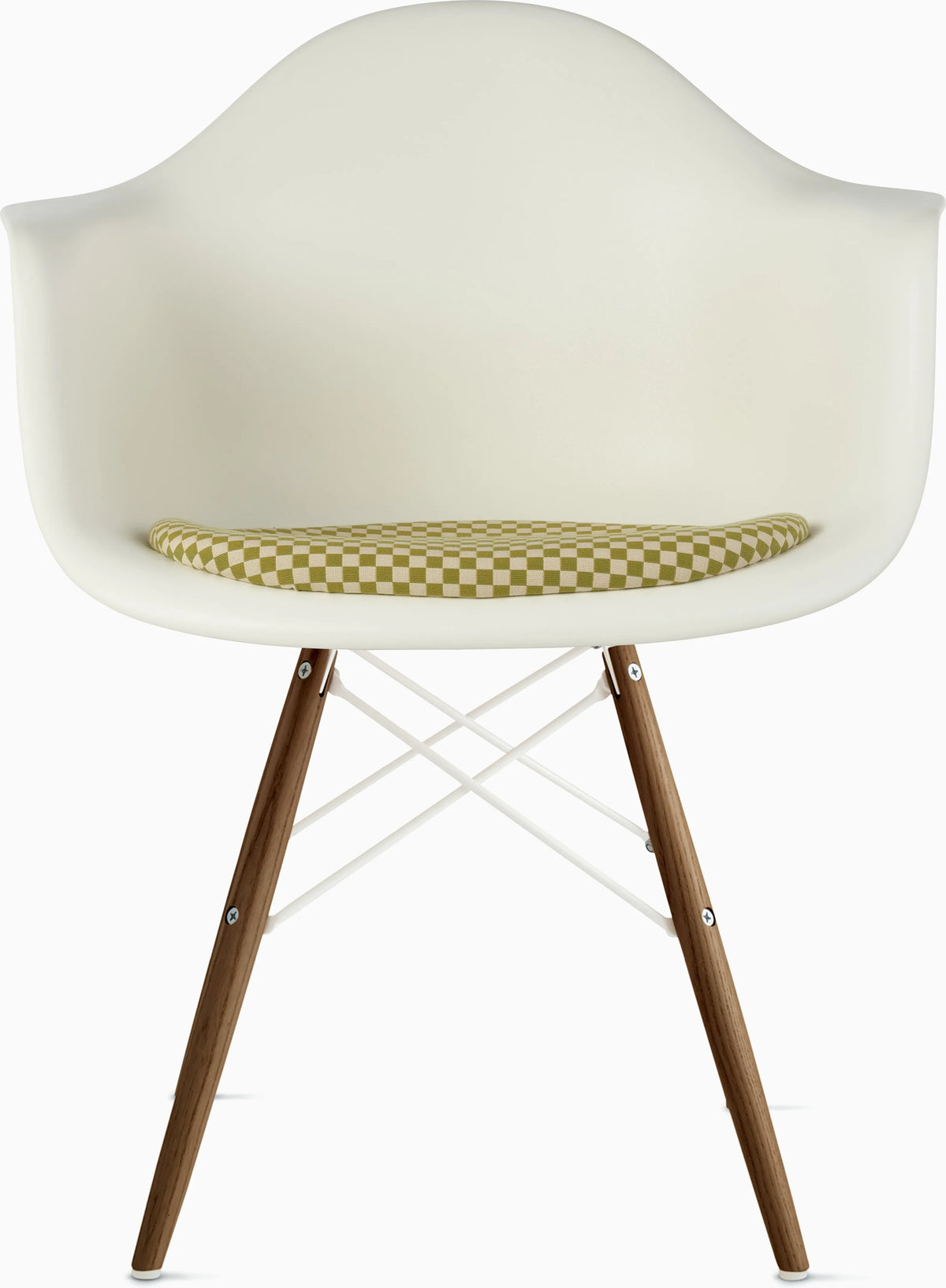 Eames Molded Plastic Armchair with Seat Pad