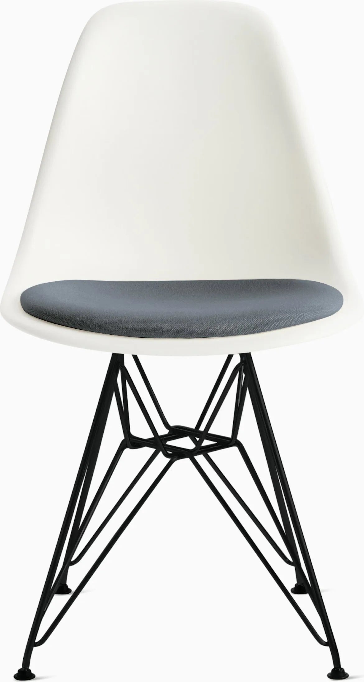 Eames Molded Plastic Side Chair with Seat Pad
