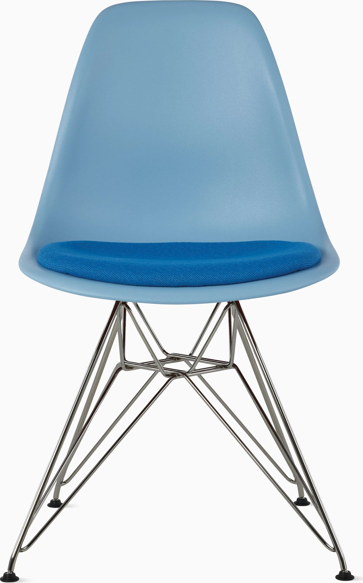 Eames Molded Plastic Side Chair with Seat Pad