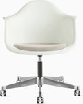 Eames Molded Plastic Task Armchair with Seatpad