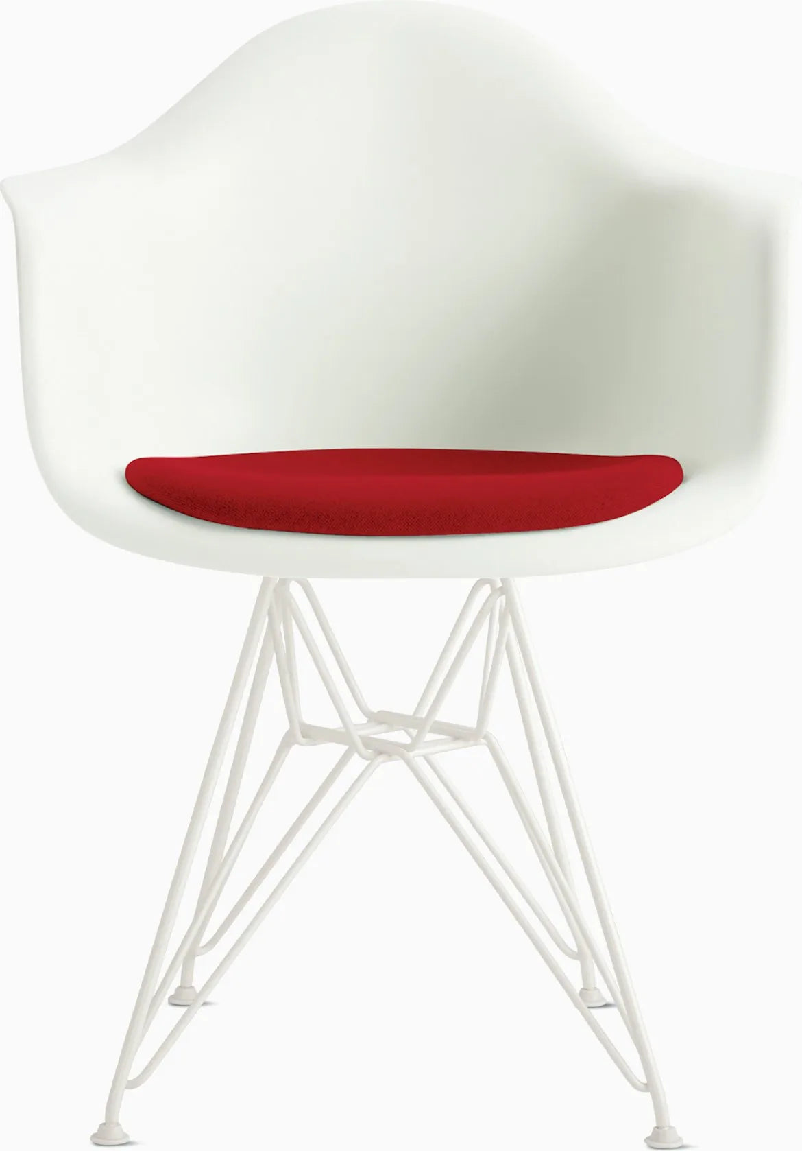 Eames Molded Plastic Armchair with Seat Pad