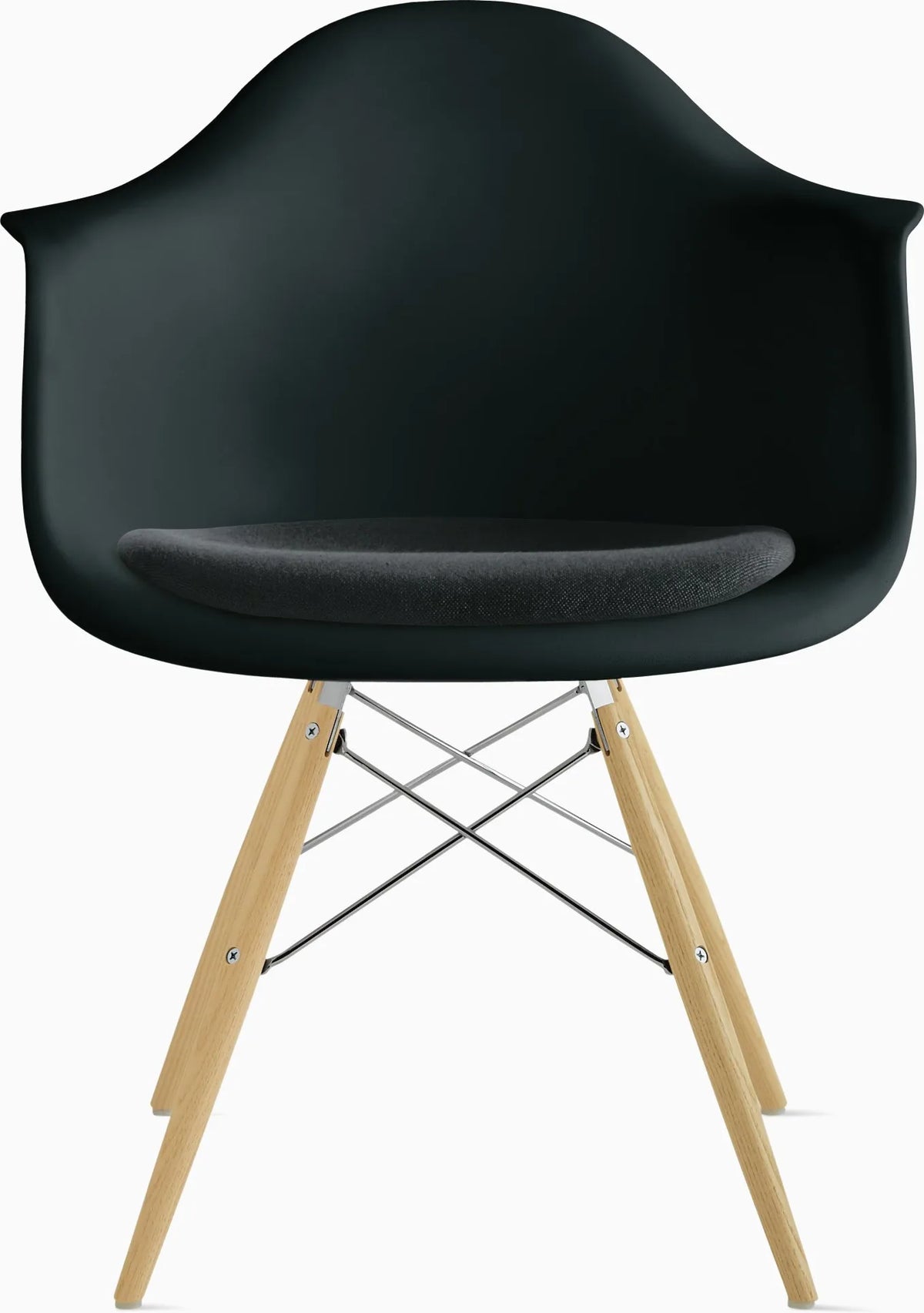 Eames Molded Plastic Armchair with Seat Pad