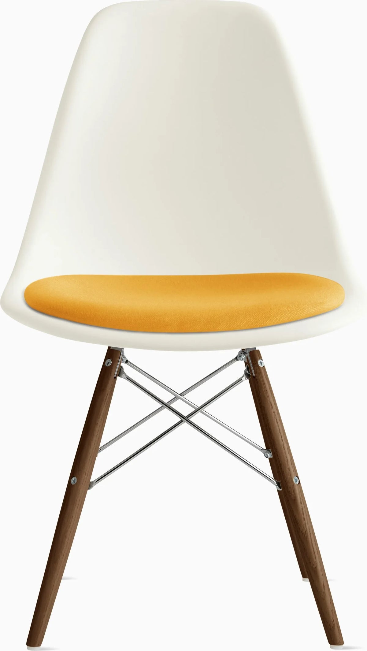 Eames Molded Plastic Side Chair with Seat Pad