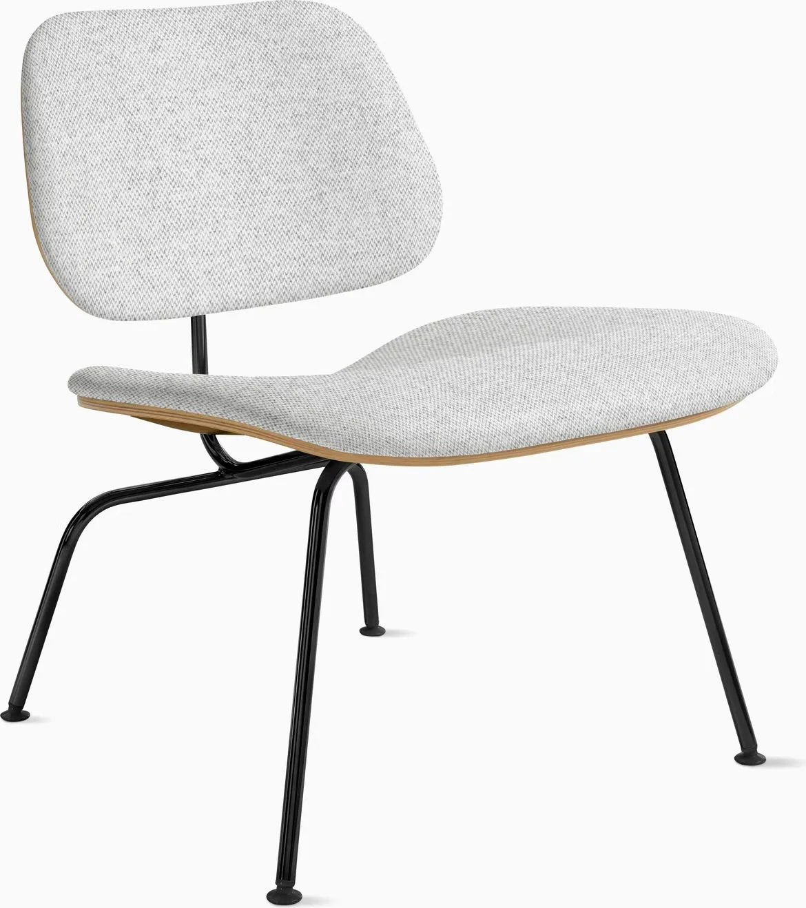 Eames Molded Plywood Lounge Chair Metal Base (LCM), Upholstered