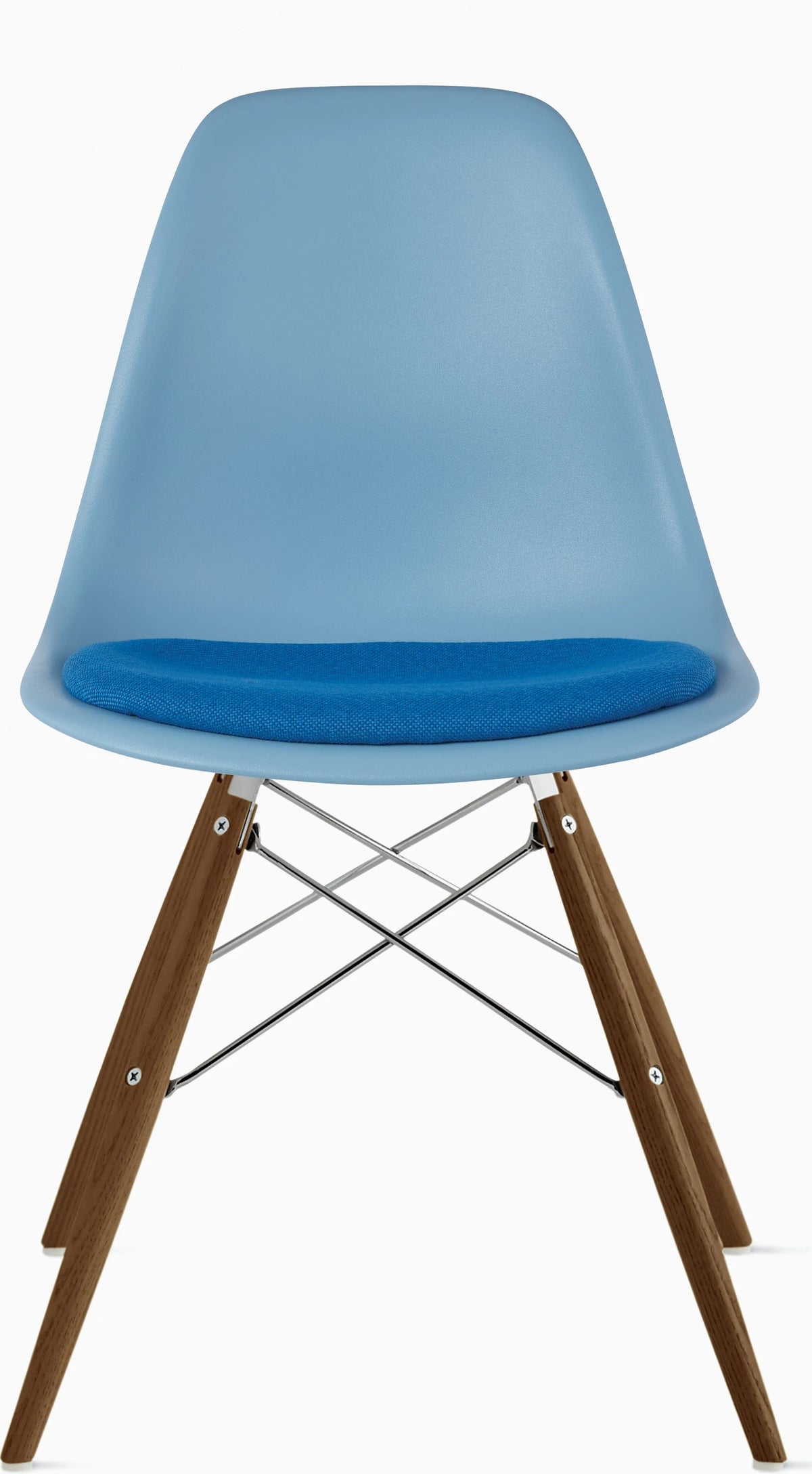 Eames Molded Plastic Side Chair with Seat Pad