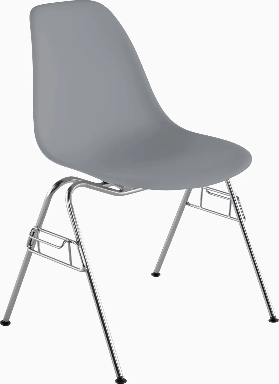 Eames Molded Plastic Side Chair, Stacking Base