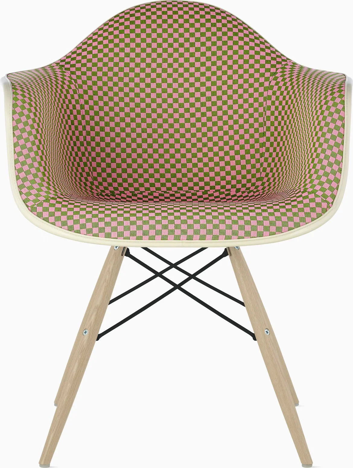 Eames Upholstered Molded Plastic Armchair