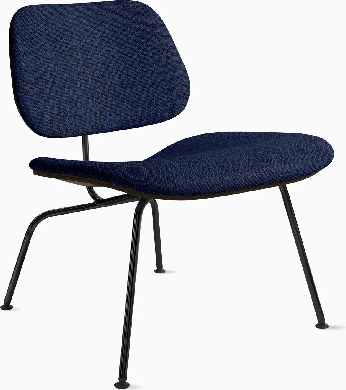 Eames Molded Plywood Lounge Chair Metal Base (LCM), Upholstered