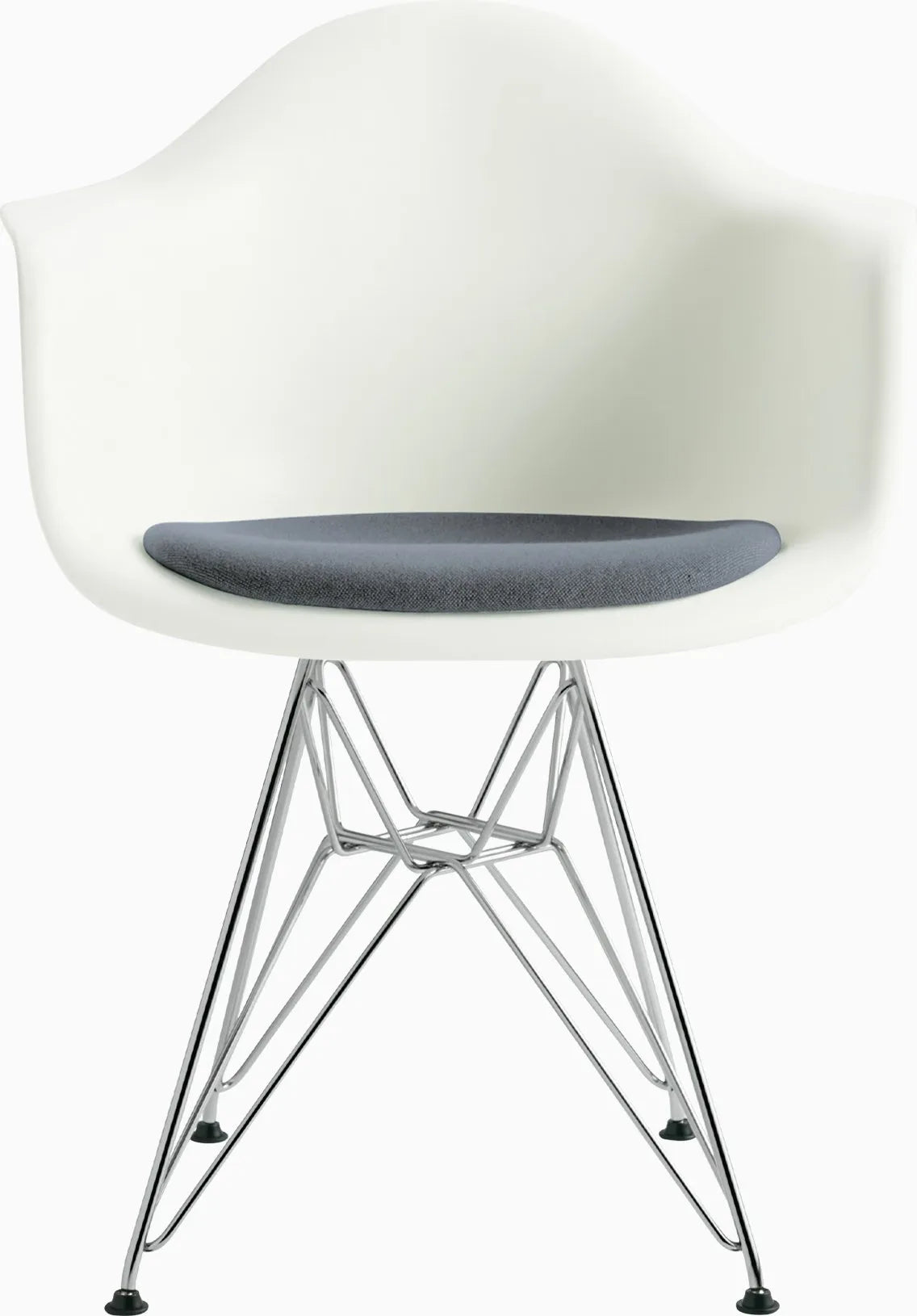 Eames Molded Plastic Armchair with Seat Pad