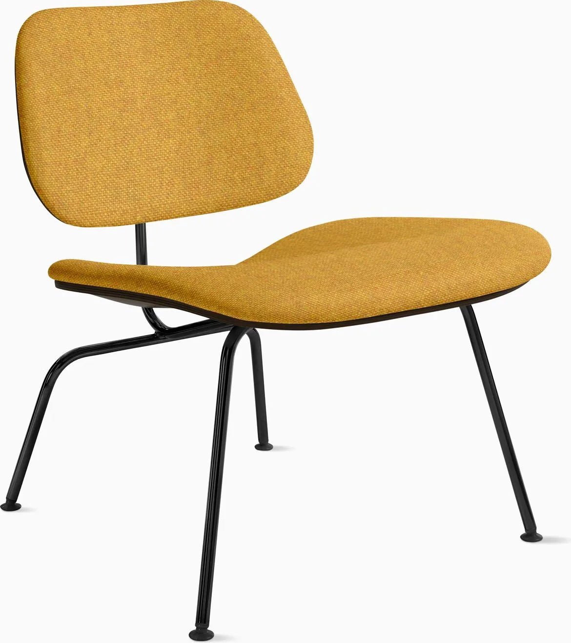 Eames Molded Plywood Lounge Chair Metal Base (LCM), Upholstered