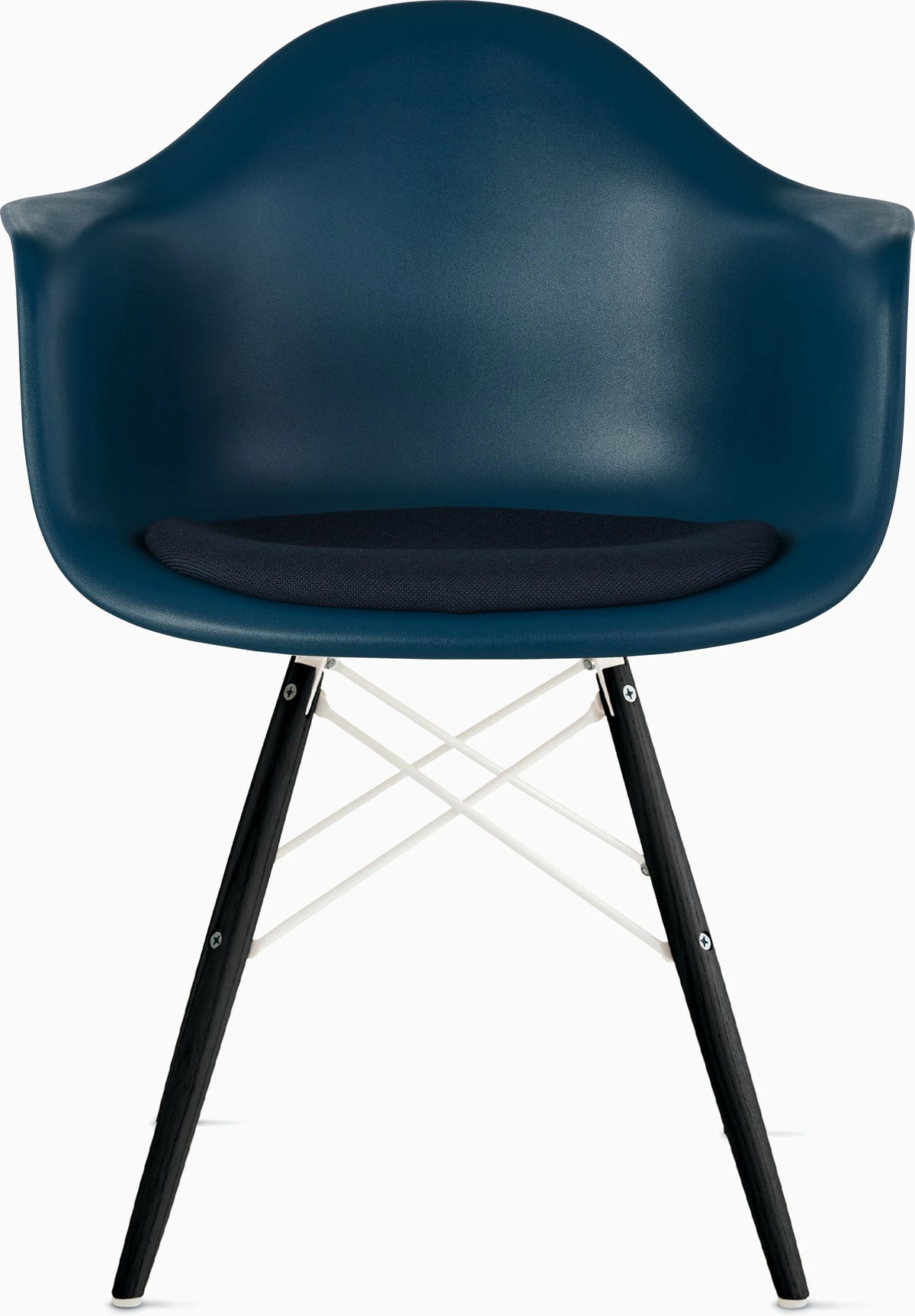 Eames Molded Plastic Armchair with Seat Pad