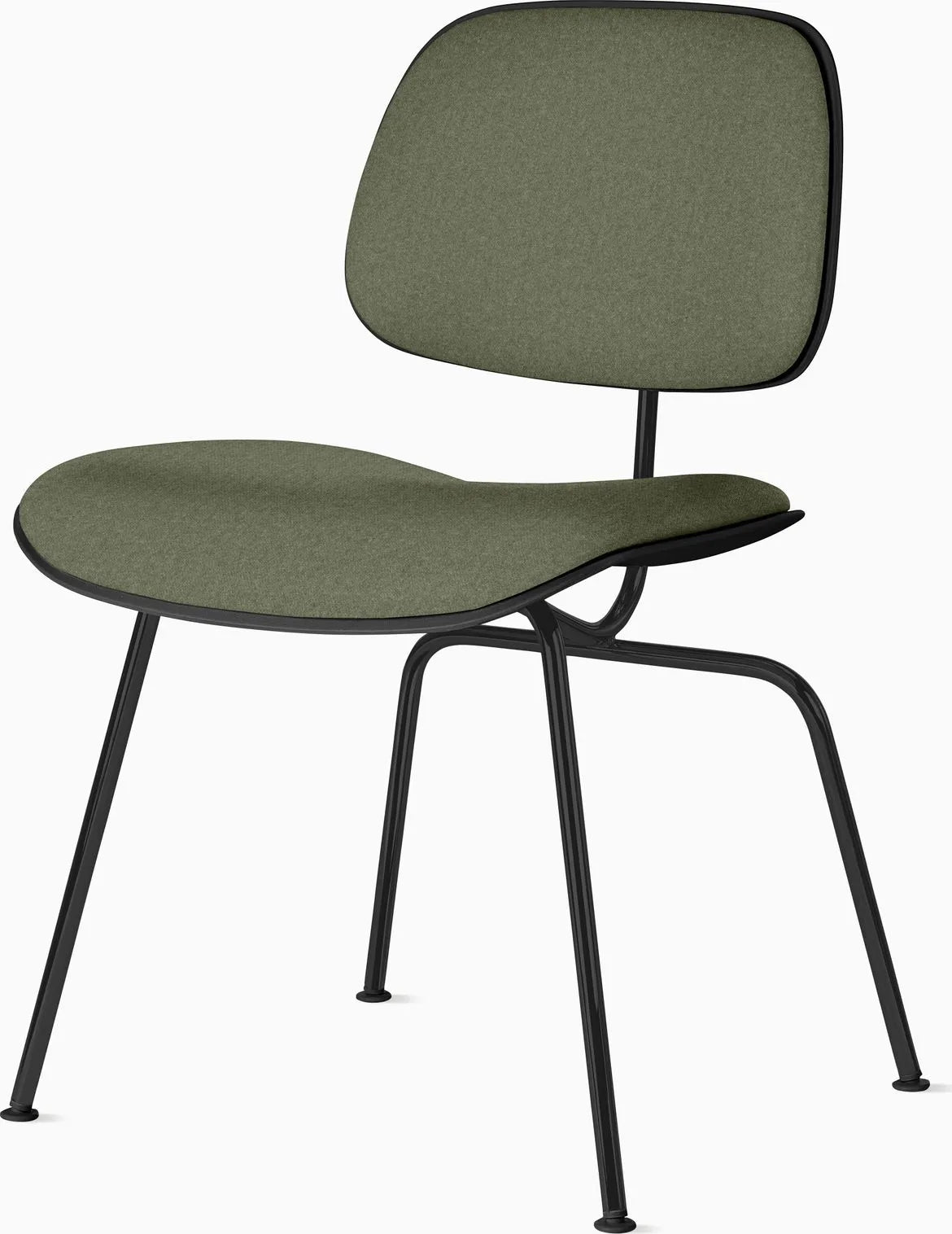 Eames Molded Plastic Dining Chair (EC-127), Upholstered