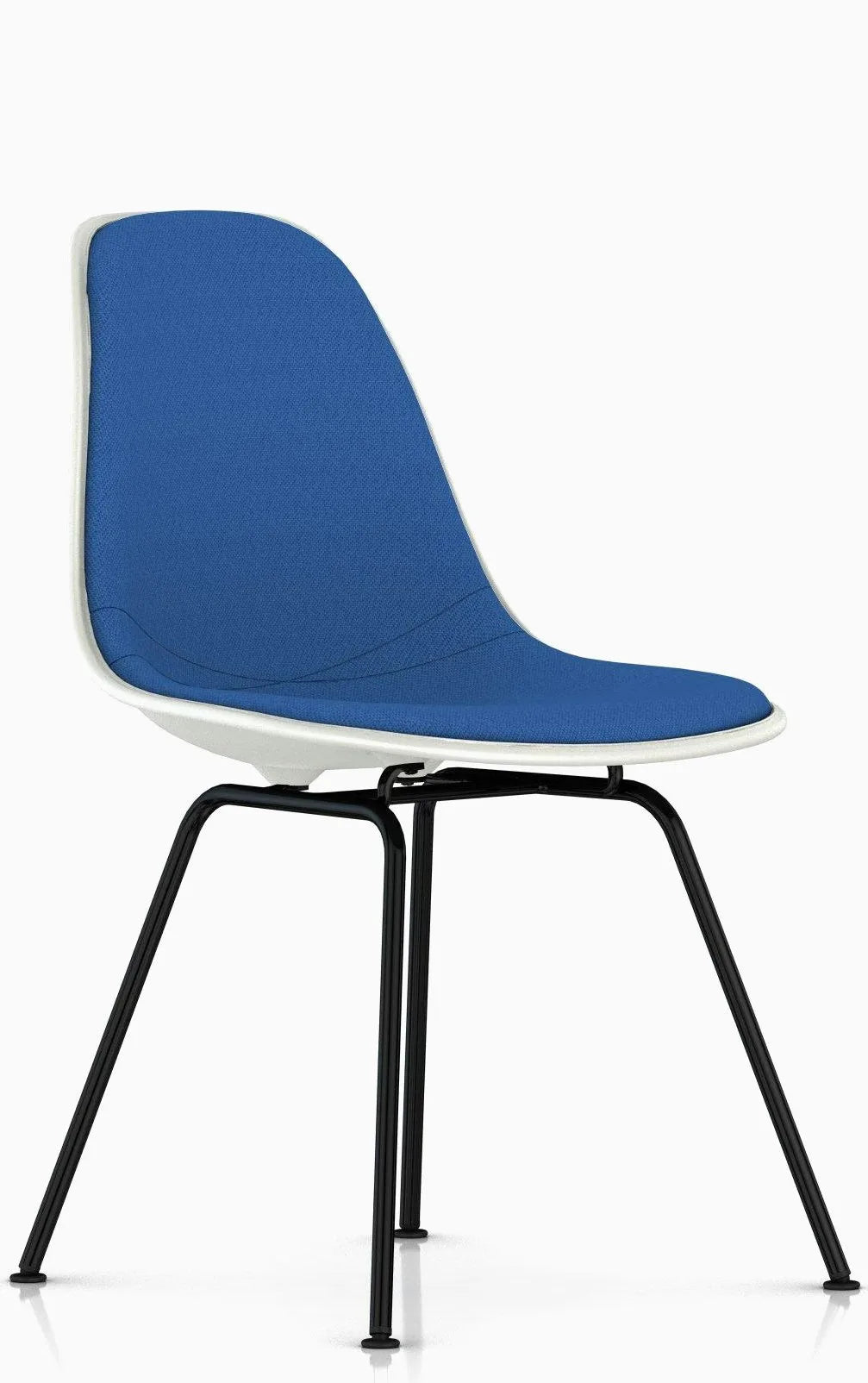 Eames Upholstered Molded Plastic Side Chair