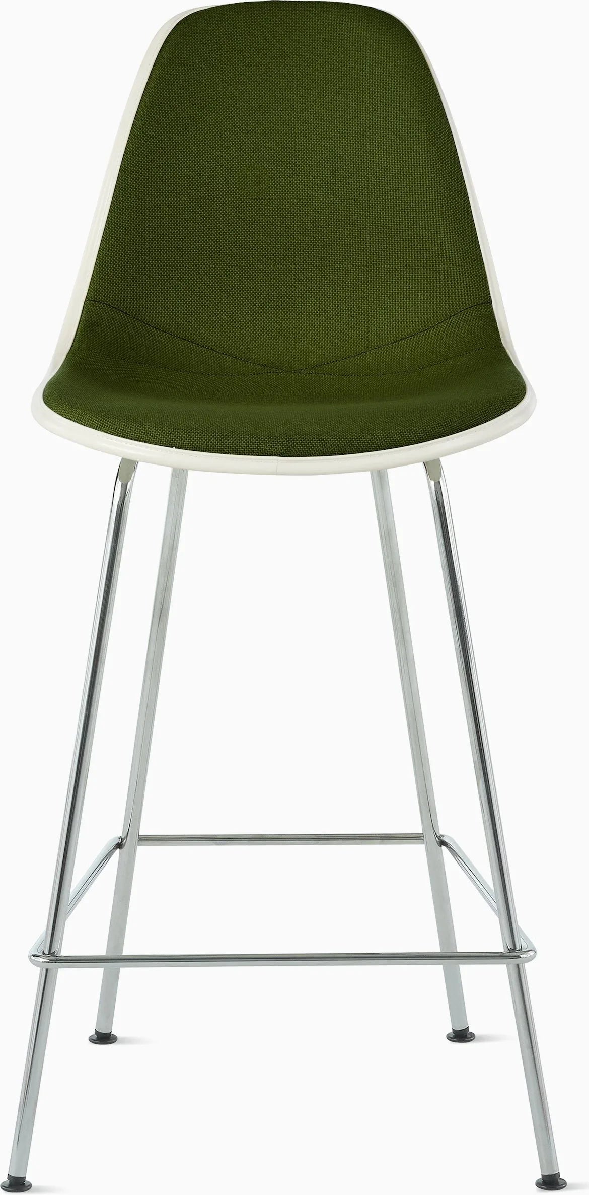 Eames Upholstered Molded Plastic Stool