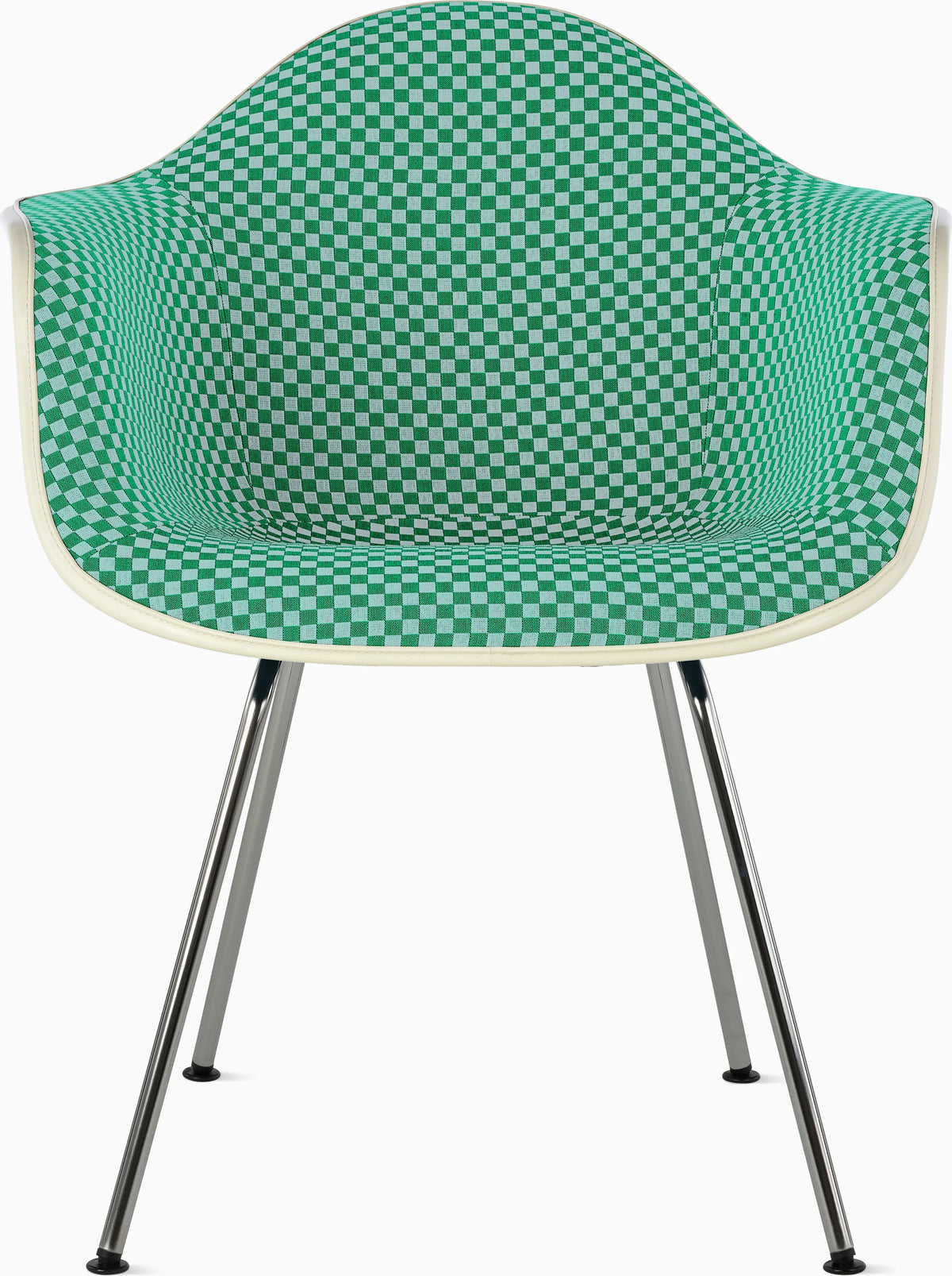 Eames Upholstered Molded Plastic Armchair