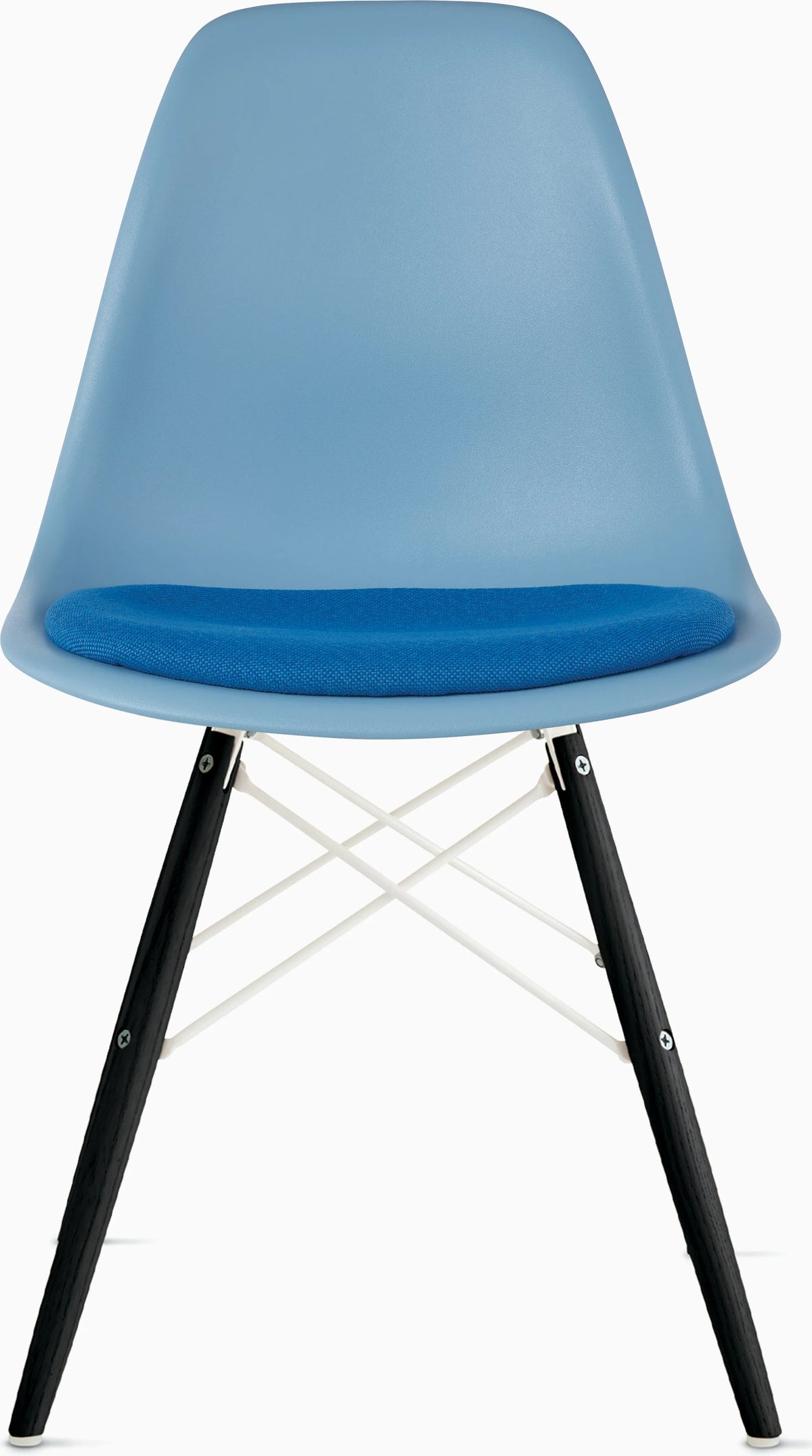 Eames Molded Plastic Side Chair with Seat Pad