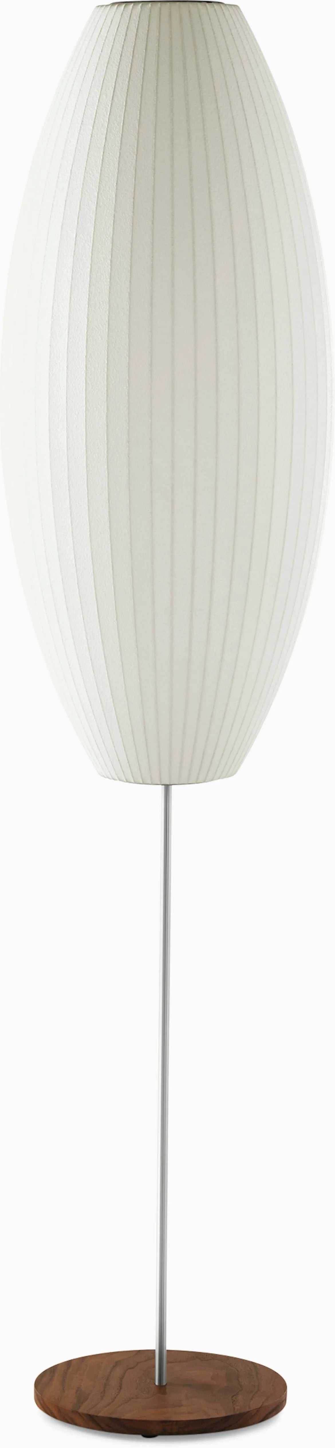 Nelson Cigar Lotus Floor Lamp, Metal