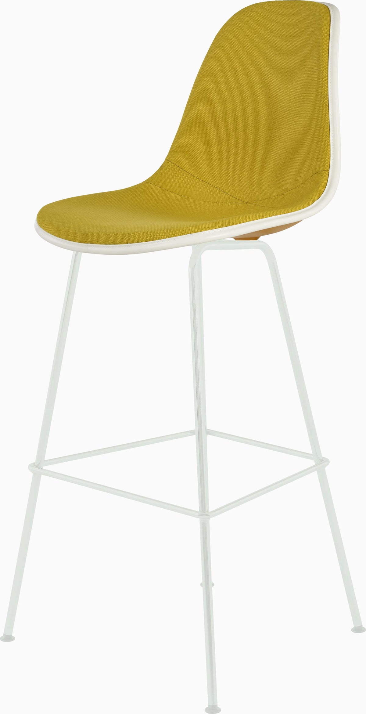 Eames Upholstered Molded Plastic Stool
