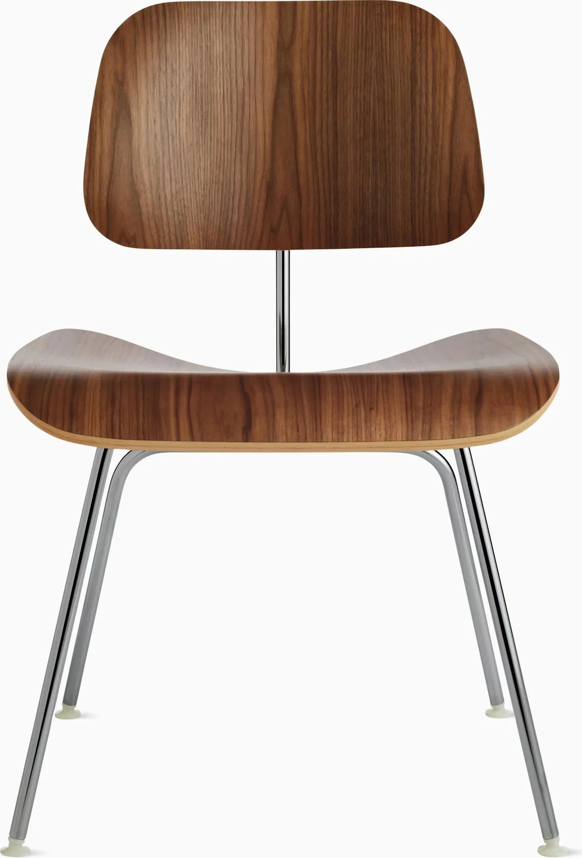 Eames Molded Plywood Dining Chair Metal Base (DCM), Non Upholstered