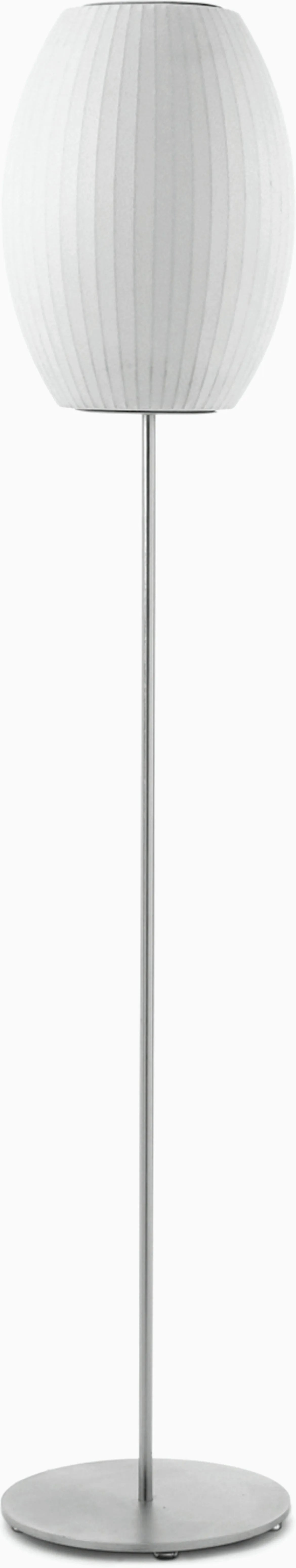 Nelson Cigar Lotus Floor Lamp, Walnut