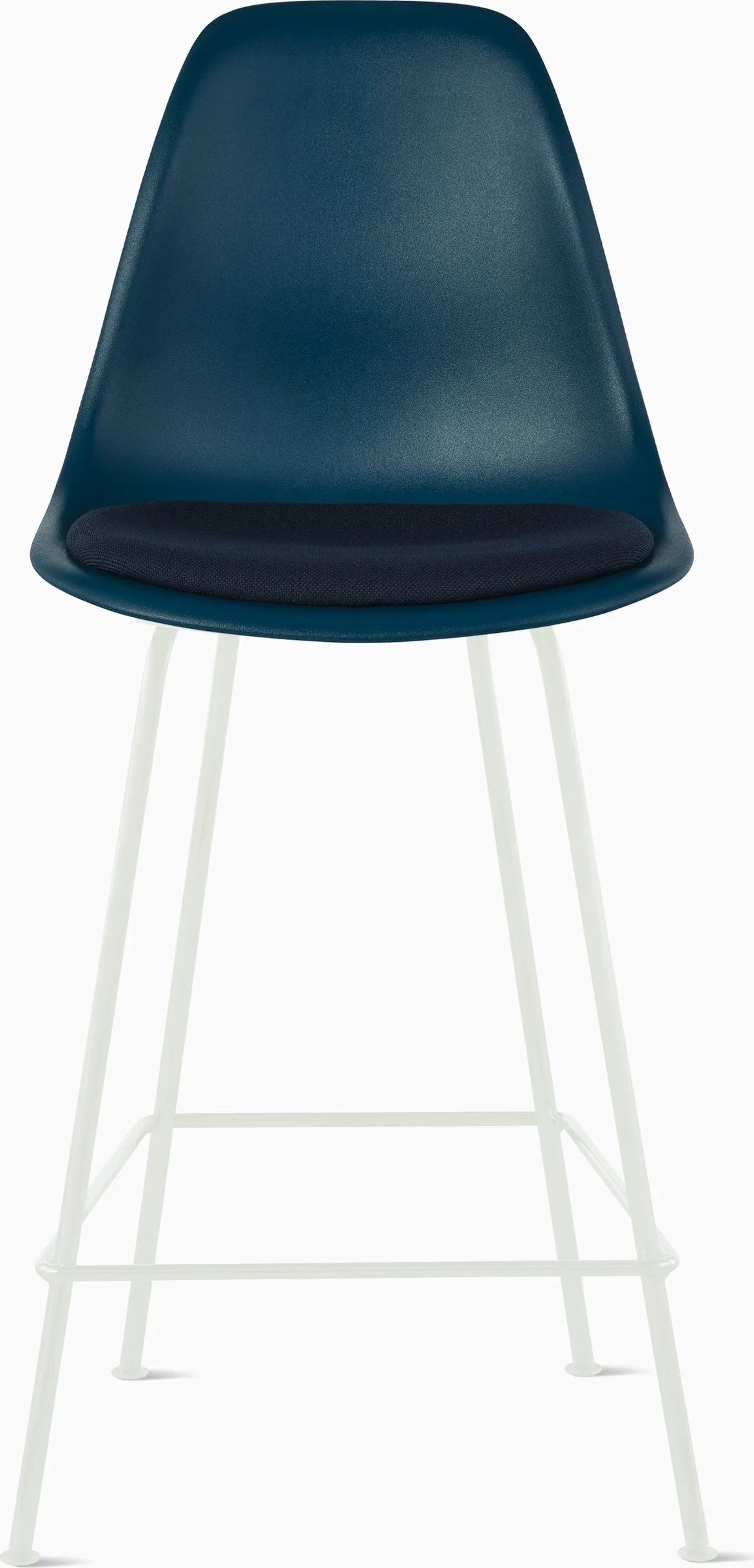 Eames Molded Plastic Stool with Seat Pad
