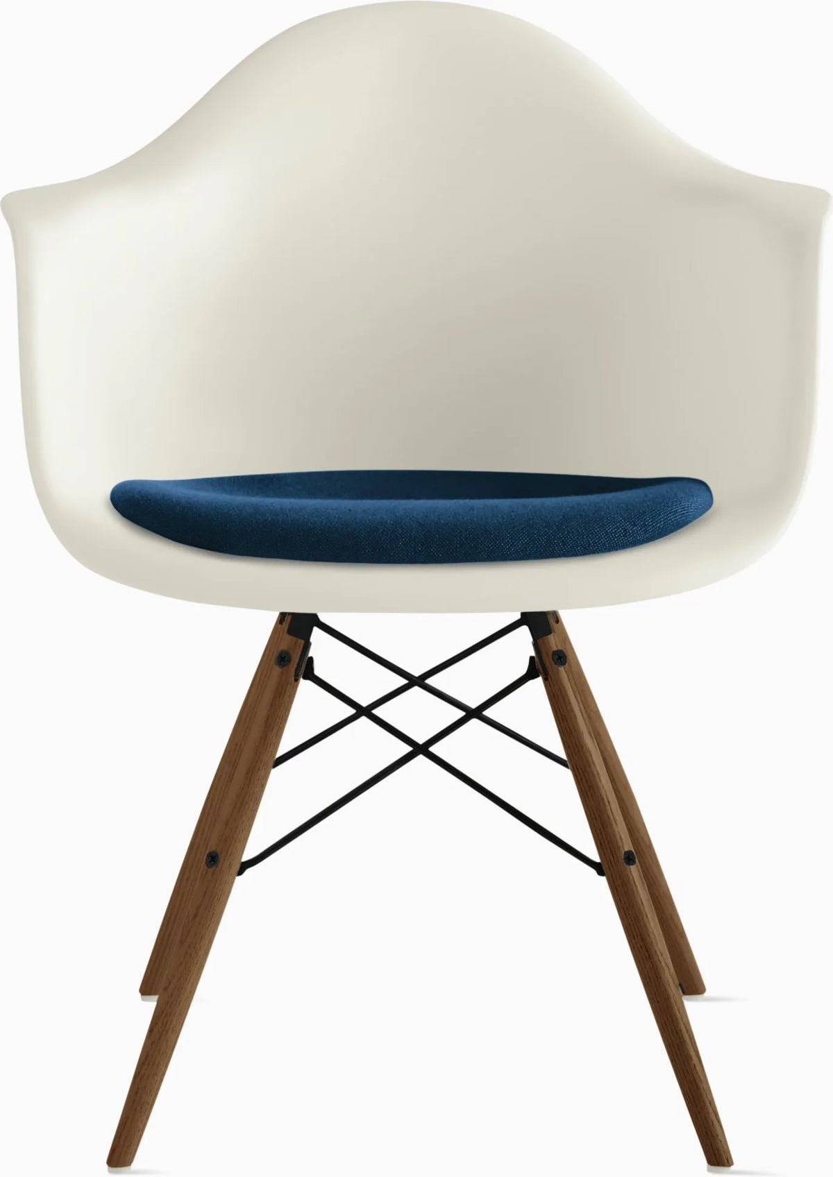 Eames Molded Plastic Armchair with Seat Pad