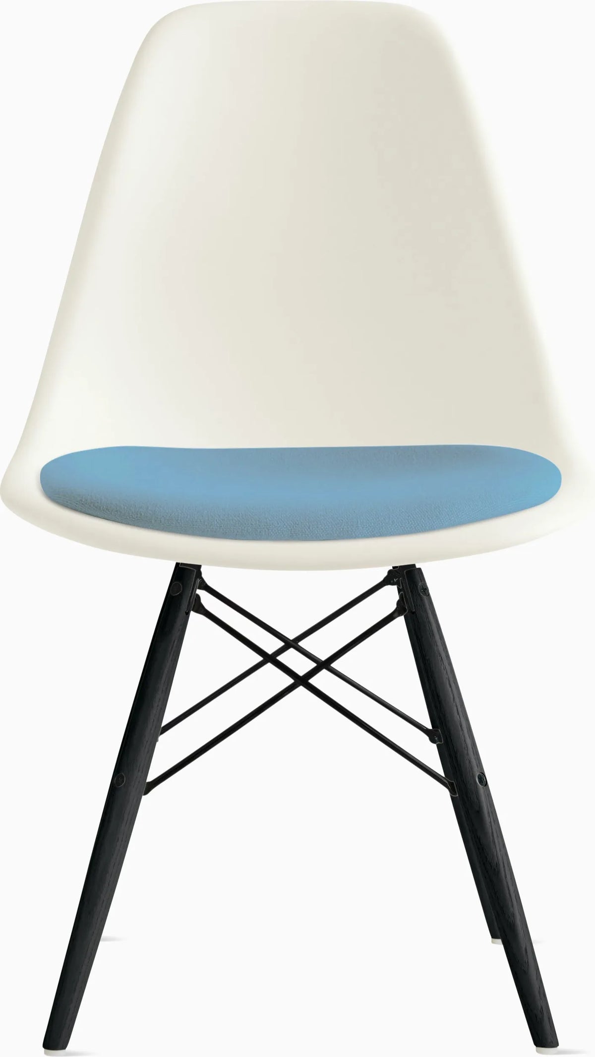 Eames Molded Plastic Side Chair with Seat Pad