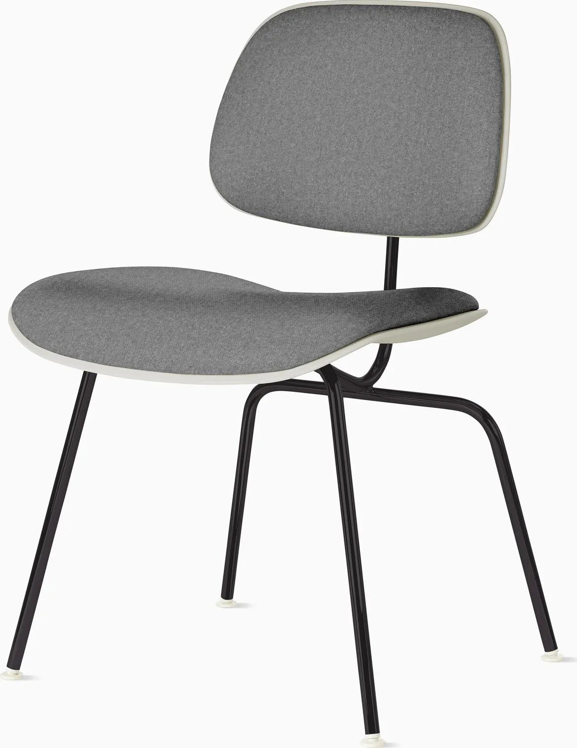 Eames Molded Plastic Dining Chair (EC-127), Upholstered