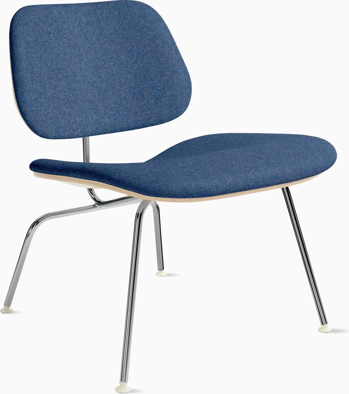 Eames Molded Plywood Lounge Chair Metal Base (LCM), Upholstered