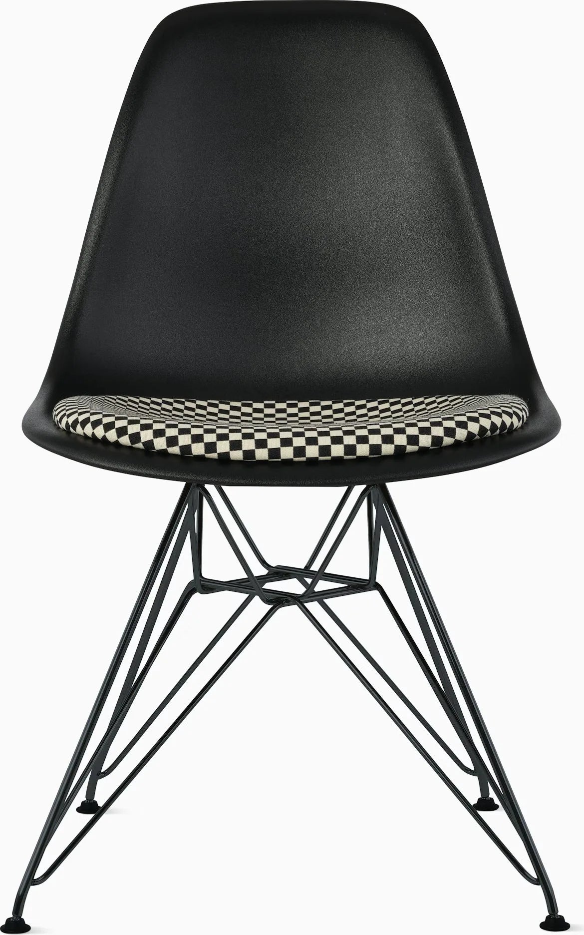 Eames Molded Plastic Side Chair with Seat Pad
