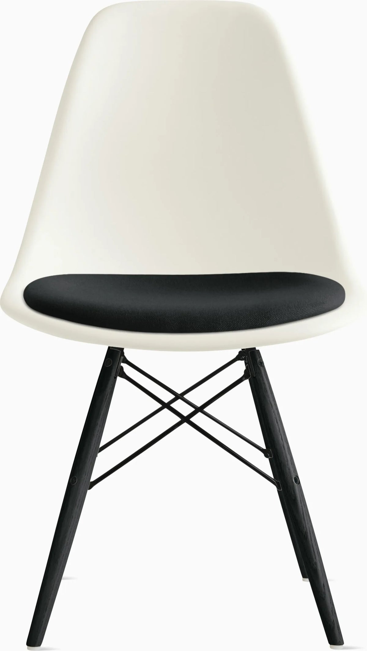 Eames Molded Plastic Side Chair with Seat Pad