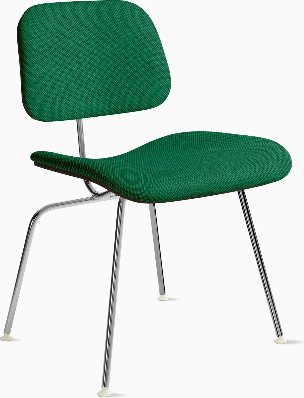 Eames Molded Plywood Dining Chair Metal Base (DCM), Upholstered